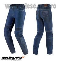 Blugi (jeans) moto barbati Seventy model SD-PJ6 tip Slim fit culoare: albastru (insertii Aramid Kevlar) marime XXXL